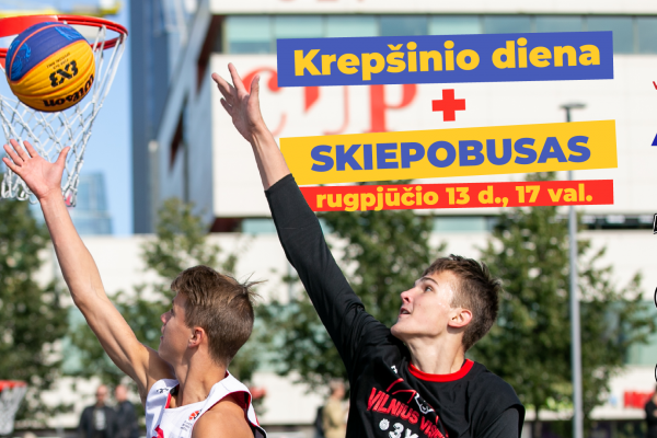   Vilnius vakcinaciją skatins pozityviai – kvies paauglius sportuoti su krepšinio žvaigždėmis ir gauti skiepą
